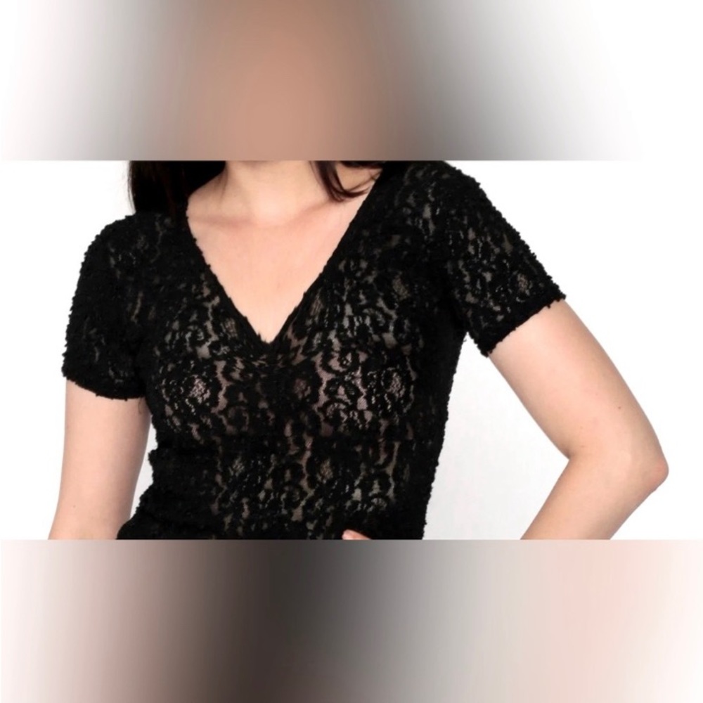 Sheer Lace Crop Top